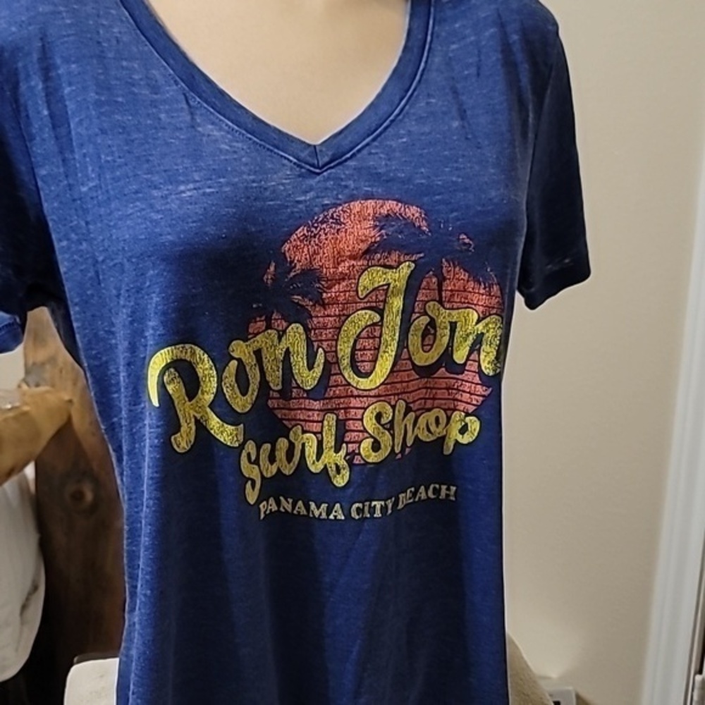 Ron Jon Women's Vneck tshirt Ron Jon Surf Shop